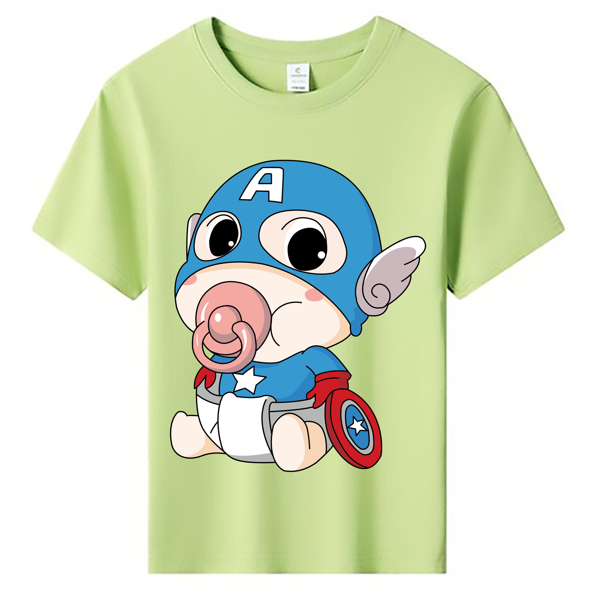 （画像用） アベンジャーズ The Avengers 綿100％キッズTシャツ（フロントプリント）